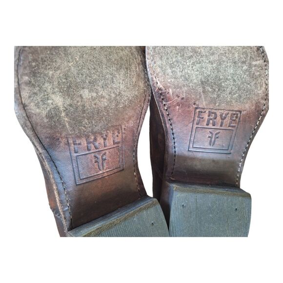 FRYE Women's Billy Shootie Western Boot Oiled Vintage Leather women's 7.5 Mexico - Picture 13 of 15